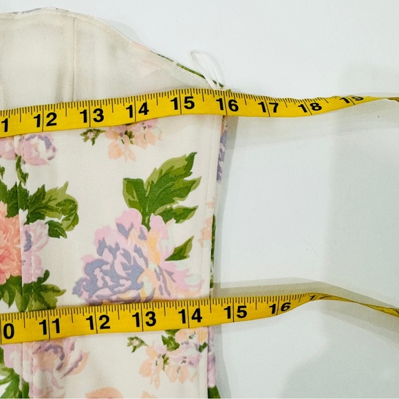Zara Floral Corset Top in Ivory Multi BLOGGERS FAVORITE!!! NWT - Picture 15 of 16